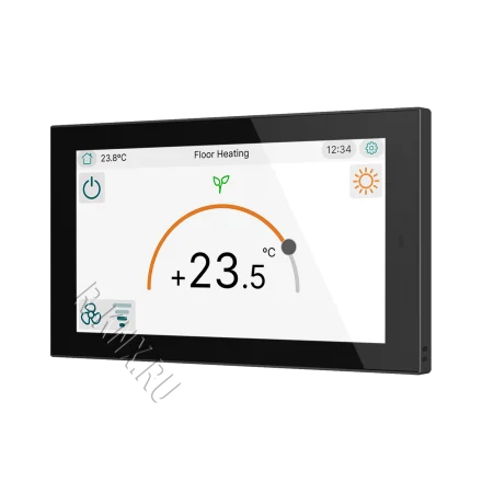 Zennio CX50, 5-дюймовая емкостная сенсорная панель KNX, антрацит