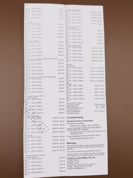 JUNG 2308.16REGHM Актуатор коммутирующий, 8 каналов
