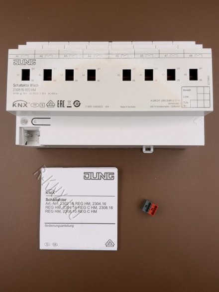 JUNG 2308.16REGHM Актуатор коммутирующий, 8 каналов