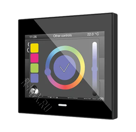 Zennio Z35 v3 / Панель сенсорная KNX, с экраном 3.5 дюймов и датчиком влажности, KNX Secure, цвет черный