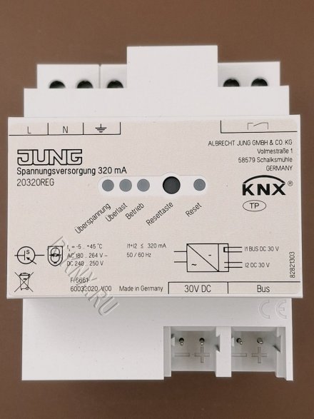 JUNG KNX блок питания, 320mA, 20320REG