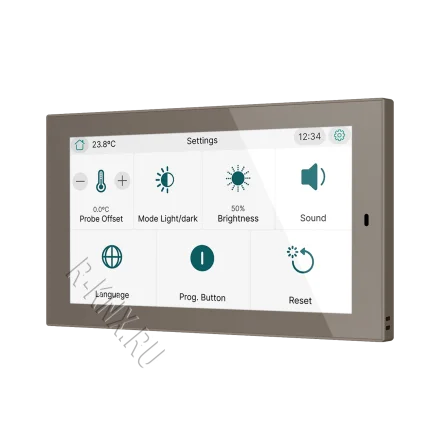 Zennio CX50, 5-дюймовая емкостная сенсорная панель KNX, моко