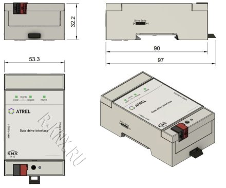 Atrel KNX интерфейс привода гаражных ворот Hörmann