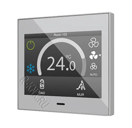 Zennio Z35 v3 / Панель сенсорная KNX, с экраном 3.5 дюймов и датчиком влажности, KNX Secure, цвет серебро
