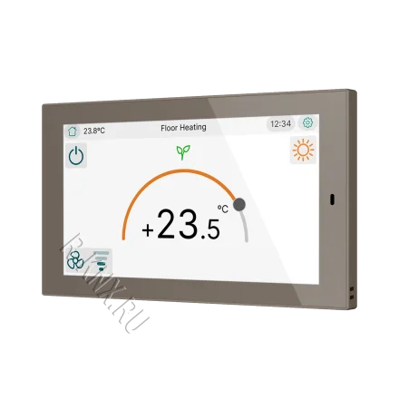 Zennio CX50, 5-дюймовая емкостная сенсорная панель KNX, моко