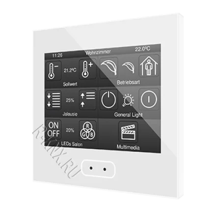 Zennio Z35 v2 / Панель сенсорная KNX, с экраном 3.5 дюймов и датчиком влажности, цвет белый