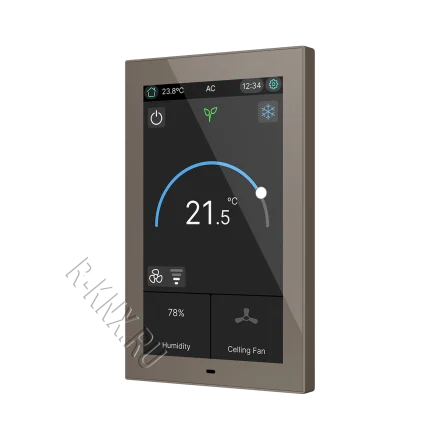 Zennio CX50, 5-дюймовая емкостная сенсорная панель KNX, моко