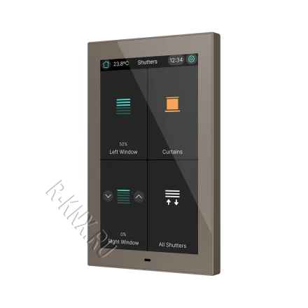 Zennio CX50, 5-дюймовая емкостная сенсорная панель KNX, моко