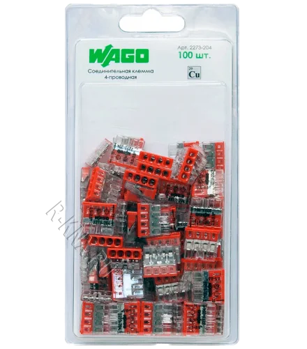 WAGO 2273-204 2273-204 Компактная 4-проводная клемма (100 шт/уп)