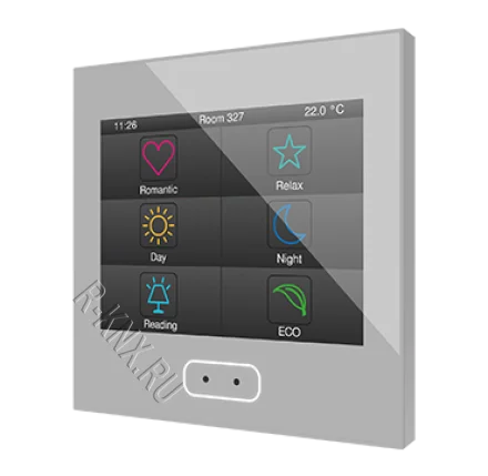 Zennio Z35 v2 / Панель сенсорная KNX, с экраном 3.5 дюймов и датчиком влажности, цвет серебро