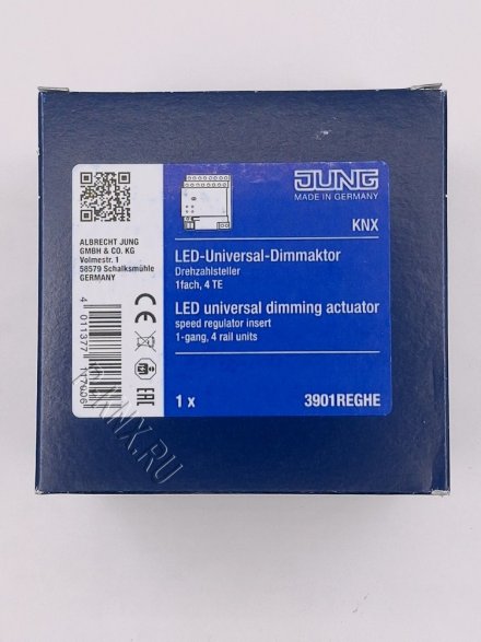 JUNG 3901REGHE KNX универсальный диммер, 1 канал 20-500 W/VA