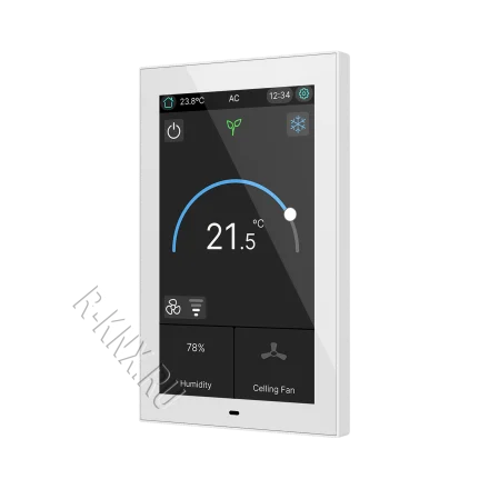 Zennio CX50, 5-дюймовая емкостная сенсорная панель KNX, матовый белый