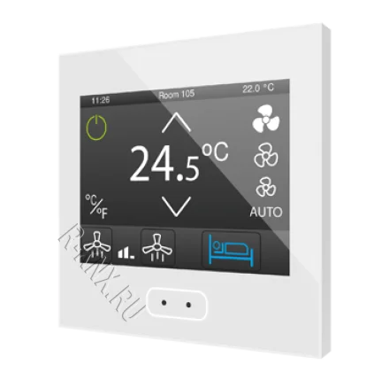 Zennio Z35 v2 / Панель сенсорная KNX, с экраном 3.5 дюймов и датчиком влажности, цвет глянцево белый