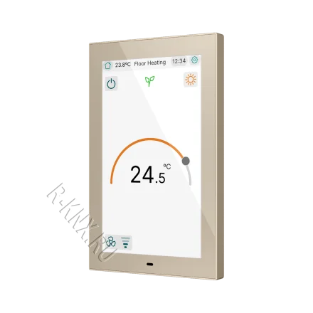 Zennio CX50, 5-дюймовая емкостная сенсорная панель KNX, шампань