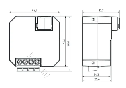 Theben 4942580 актуатор KNX DALI-2, 1 канальный, с секьюрити,