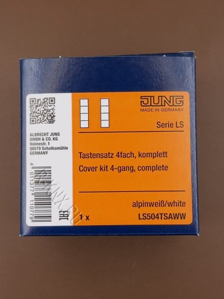 JUNG LS504TSAWW комплект накладок 4гр белый
