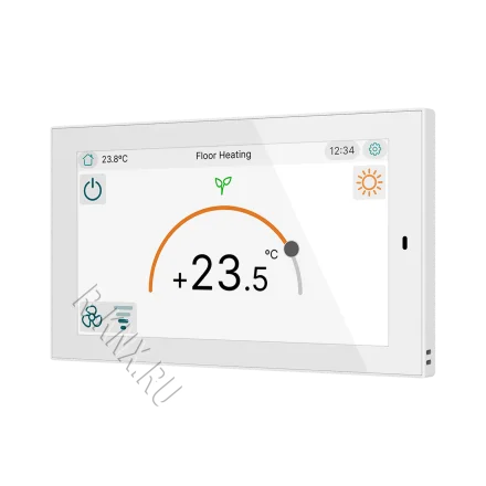Zennio CX50, 5-дюймовая емкостная сенсорная панель KNX, матовый белый