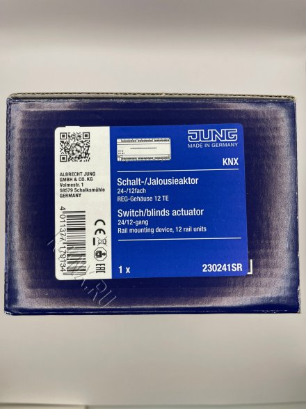 JUNG KNX актуатор коммутирующий 24 групп/ жалюзи 12 группы