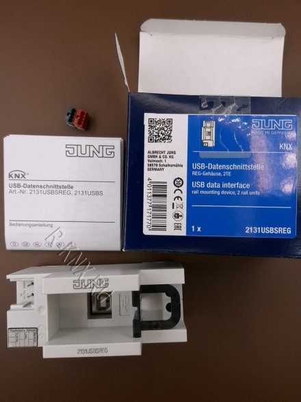 JUNG USB-интерфейс, Подключение ПК к установкам KNX