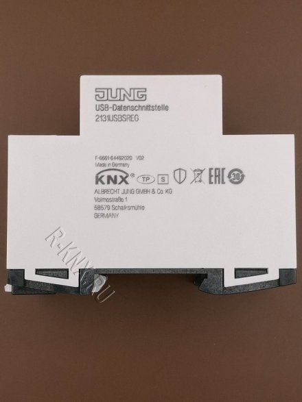 JUNG USB-интерфейс, Подключение ПК к установкам KNX